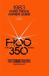 Bishko Factory OEM Owner's Manuals and User Guides for 1983 F-150, F-250, F-350 - 11462