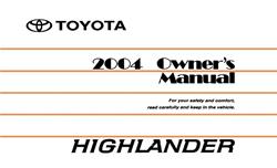 Bishko Factory OEM Owner's Manuals and User Guides for 2004 HIGHLANDER - 11504