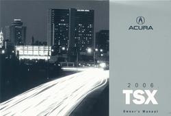 Bishko Factory OEM Owner's Manuals and User Guides for 2006 TSX - 11593
