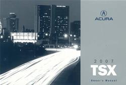 Bishko Factory OEM Owner's Manuals and User Guides for 2007 TSX - 11598