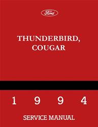 Bishko Factory OEM Service Manuals for 1994 COUGAR, THUNDERBIRD - 11613