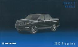 Bishko Factory OEM Owner's Manuals and User Guides for 2013 RIDGELINE - 11618