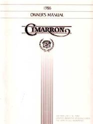 Bishko Factory OEM Owner's Manuals and User Guides for 1986 CIMARRON - 1164