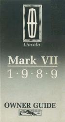 Bishko Factory OEM Owner's Manuals and User Guides for 1989 MARK VII - 11676