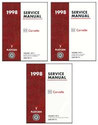 Bishko Factory OEM Service Manuals for 1998 CORVETTE - 11682