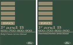 Bishko Factory OEM Service Manuals for 1993 B600, F600, F600 LPO - 11686