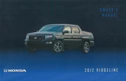 Bishko Factory OEM Owner's Manuals and User Guides for 2012 RIDGELINE - 11698