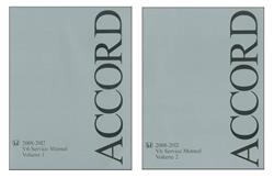 Bishko Factory OEM Service Manuals for 2008-2012 ACCORD - 11717
