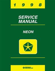 Bishko Factory OEM Service Manuals for 1998 NEON - 11770