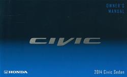 Bishko Factory OEM Owner's Manuals and User Guides for 2014 CIVIC - 11821