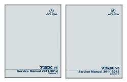 Bishko Factory OEM Service Manuals for 2011-2012 TSX - 11891