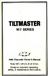 Bishko Factory OEM Owner's Manuals and User Guides for 1986 W7500 TILTMASTER - 1192