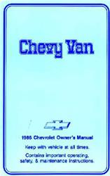 Bishko Factory OEM Owner's Manuals and User Guides for 1986 G10, G20, G30 - 1193