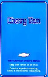 Bishko Factory OEM Owner's Manuals and User Guides for 1987 G10, G20, G30 - 1203