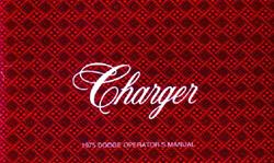 Bishko Factory OEM Owner's Manuals and User Guides for 1975 CHARGER - 1212