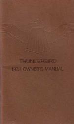Bishko Factory OEM Owner's Manuals and User Guides for 1973 THUNDERBIRD - 1226
