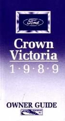 Bishko Factory OEM Owner's Manuals and User Guides for 1989 LTD CROWN VICTORIA - 1236