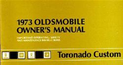 Bishko Factory OEM Owner's Manuals and User Guides for 1973 TORONADO - 1303