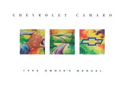 Bishko Factory OEM Owner's Manuals and User Guides for 1993 CAMARO - 14062