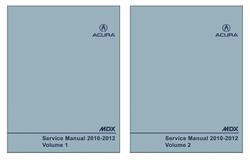 Bishko Factory OEM Service Manuals for 2010-2012 MDX - 14072