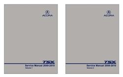 Bishko Factory OEM Service Manuals for 2009-2010 TSX - 14083