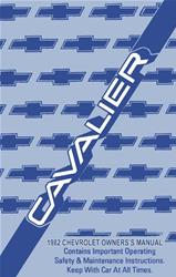 Bishko Factory OEM Owner's Manuals and User Guides for 1982 CAVALIER - 14228