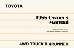 Bishko Factory OEM Owner's Manuals and User Guides for 1988 4RUNNER, PICKUP - 14325