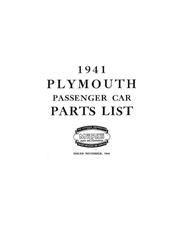 Bishko Factory OEM Part Lists and Illustrations for 1941 P11 DELUXE - 269