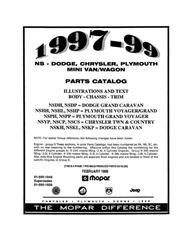Bishko Factory OEM Part Lists and Illustrations for 1997-1999 CARAVAN, TOWN & COUNTRY, VOYAGER - 3116