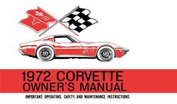Bishko Factory OEM Owner's Manuals and User Guides for 1972 CORVETTE - 320