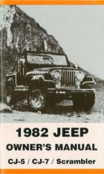 Bishko Factory OEM Owner's Manuals and User Guides for 1982 CJ5, CJ7, SCRAMBLER - 4135