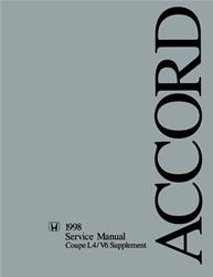 Bishko Factory OEM Service Manuals for 1998 ACCORD - 5317