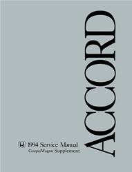 Bishko Factory OEM Service Manuals for 1994 ACCORD - 5318