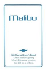 Bishko Factory OEM Owner's Manuals and User Guides for 1983 MALIBU - 5350