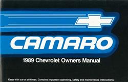 Bishko Factory OEM Owner's Manuals and User Guides for 1989 CAMARO - 5431