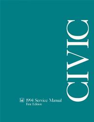Bishko Factory OEM Service Manuals for 1994 CIVIC - 5439
