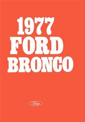 Bishko Factory OEM Owner's Manuals and User Guides for 1977 BRONCO - 5461
