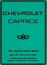 Bishko Factory OEM Owner's Manuals and User Guides for 1987 CAPRICE - 593
