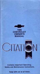 Bishko Factory OEM Owner's Manuals and User Guides for 1980 CITATION - 6096