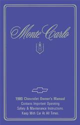Bishko Factory OEM Owner's Manuals and User Guides for 1980 MONTE CARLO - 6098