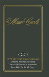 Bishko Factory OEM Owner's Manuals and User Guides for 1979 MONTE CARLO - 6101