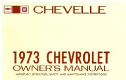 Bishko Factory OEM Owner's Manuals and User Guides for 1973 CHEVELLE - 6130