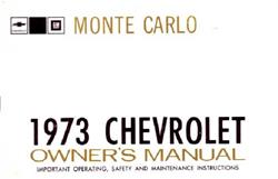 Bishko Factory OEM Owner's Manuals and User Guides for 1973 MONTE CARLO - 6131