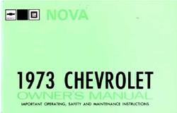 Bishko Factory OEM Owner's Manuals and User Guides for 1973 NOVA - 6132