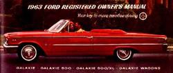 Bishko Factory OEM Owner's Manuals and User Guides for 1963 GALAXIE, GALAXIE 500 - 6174