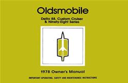 Bishko Factory OEM Owner's Manuals and User Guides for 1978 98, DELTA 88 - 6240