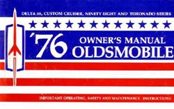 Bishko Factory OEM Owner's Manuals and User Guides for 1976 98, DELTA 88, TORONADO - 6242