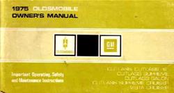 Bishko Factory OEM Owner's Manuals and User Guides for 1975 CUTLASS, VISTA CRUISER - 6244