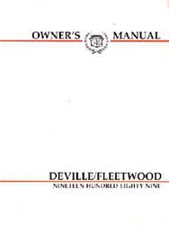 Bishko Factory OEM Owner's Manuals and User Guides for 1989 DEVILLE, FLEETWOOD - 6339
