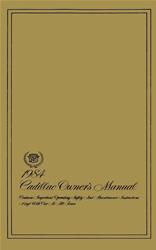 Bishko Factory OEM Owner's Manuals and User Guides for 1984 DEVILLE, FLEETWOOD - 6396
